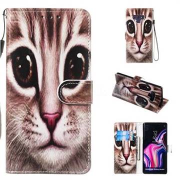Coffe Cat Smooth Leather Phone Wallet Case for Samsung Galaxy Note9