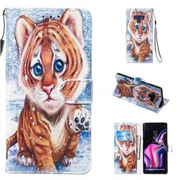 Baby Tiger Smooth Leather Phone Wallet Case for Samsung Galaxy Note9