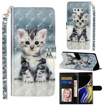 Kitten Cat 3D Leather Phone Holster Wallet Case for Samsung Galaxy Note9