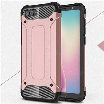 King Kong Armor Premium Shockproof Dual Layer Rugged Hard Cover for Huawei Nova 2s - Rose Gold