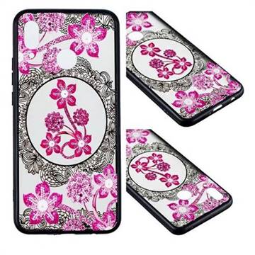 Daffodil Lace Diamond Flower Soft TPU Back Cover for Huawei Nova 3