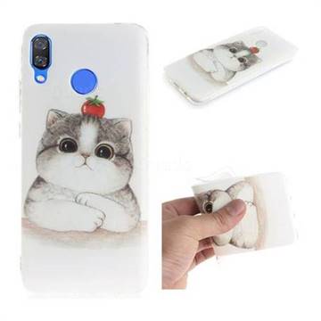 Cute Tomato Cat IMD Soft TPU Cell Phone Back Cover for Huawei Nova 3