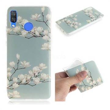 Magnolia Flower IMD Soft TPU Cell Phone Back Cover for Huawei Nova 3