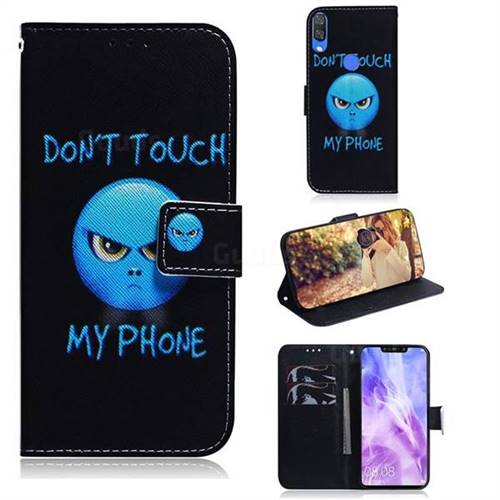 Not Touch My Phone PU Leather Wallet Case for Huawei Nova 3