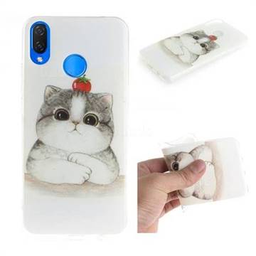 Cute Tomato Cat IMD Soft TPU Cell Phone Back Cover for Huawei Nova 3i