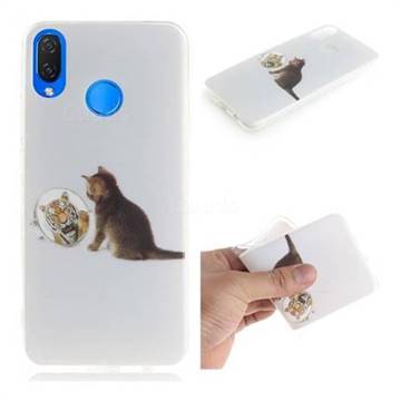 Cat and Tiger IMD Soft TPU Cell Phone Back Cover for Huawei Nova 3i