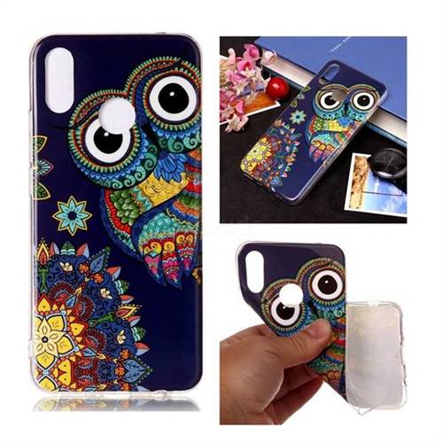 Tribe Owl Noctilucent Soft TPU Back Cover for Huawei Nova 3i