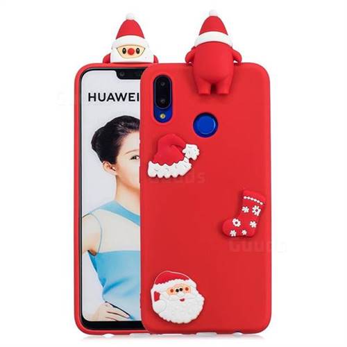 Red Santa Claus Christmas Xmax Soft 3D Silicone Case for Huawei Nova 3i