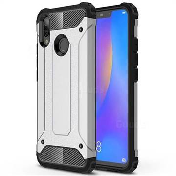 King Kong Armor Premium Shockproof Dual Layer Rugged Hard Cover for Huawei Nova 3i - Technology Silver