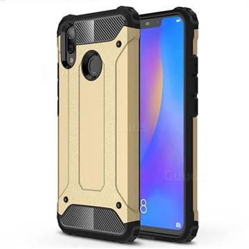King Kong Armor Premium Shockproof Dual Layer Rugged Hard Cover for Huawei Nova 3i - Champagne Gold