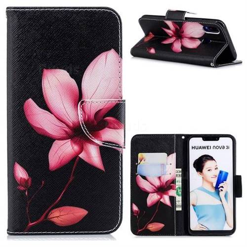 Lotus Flower Leather Wallet Case for Huawei Nova 3i
