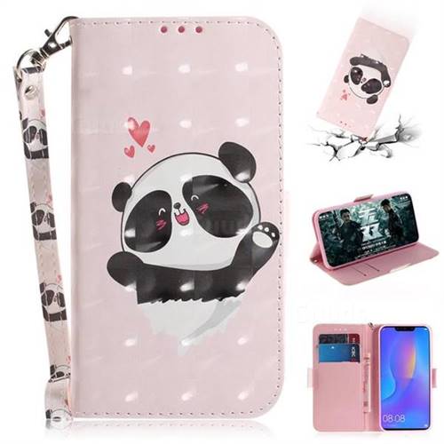 Heart Cat 3D Painted Leather Wallet Phone Case for Huawei Nova 3i