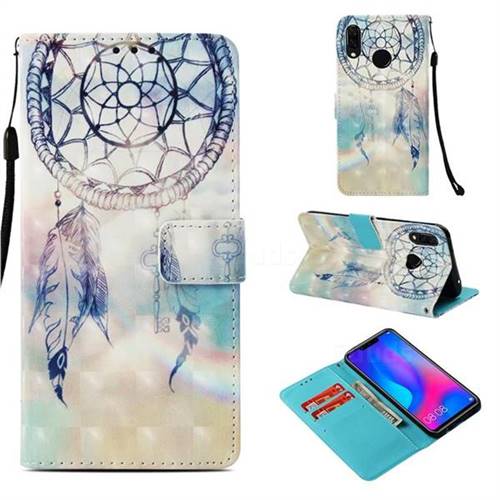 Fantasy Campanula 3D Painted Leather Wallet Case for Huawei Nova 3i
