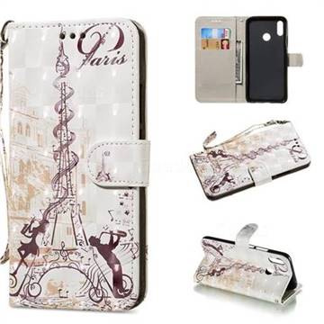Tower Couple 3D Painted Leather Wallet Phone Case for Huawei Nova 3i