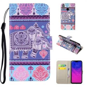 Totem Elephant PU Leather Wallet Phone Case Cover for Huawei Nova 3i