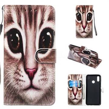 Coffe Cat Smooth Leather Phone Wallet Case for Huawei Nova 3i