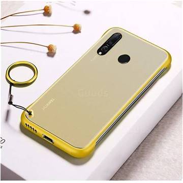 Transparent Matte Non-Slip Anti-Scratch no Fingerprint Bare Metal Sense Case for Huawei nova 4 - Yellow