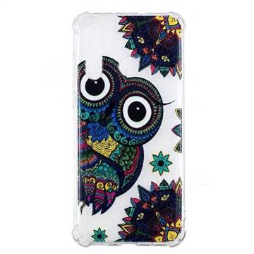 Owl Totem Anti-fall Clear Varnish Soft TPU Back Cover for Huawei nova 4