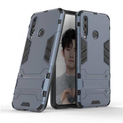 Armor Premium Tactical Grip Kickstand Shockproof Dual Layer Rugged Hard Cover for Huawei nova 4 - Navy