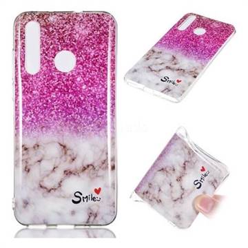 Love Smoke Purple Soft TPU Marble Pattern Phone Case for Huawei nova 4
