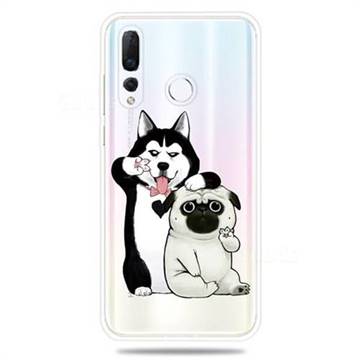 Selfie Dog Clear Varnish Soft Phone Back Cover for Huawei nova 4