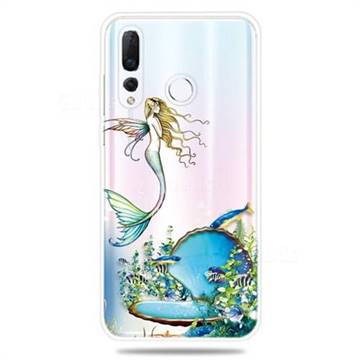 Mermaid Clear Varnish Soft Phone Back Cover for Huawei nova 4