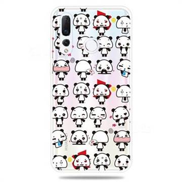 Mini Panda Clear Varnish Soft Phone Back Cover for Huawei nova 4