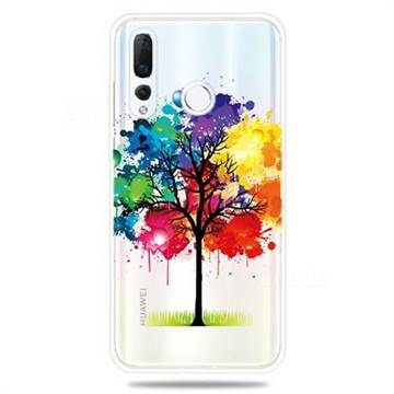 Oil Painting Tree Clear Varnish Soft Phone Back Cover for Huawei nova 4