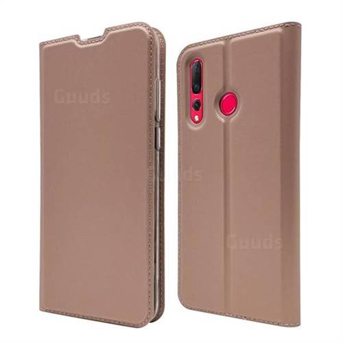 Ultra Slim Card Magnetic Automatic Suction Leather Wallet Case for Huawei nova 4 - Rose Gold