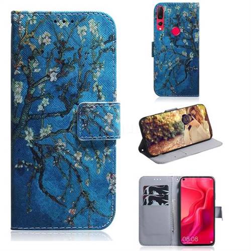 Apricot Tree PU Leather Wallet Case for Huawei nova 4