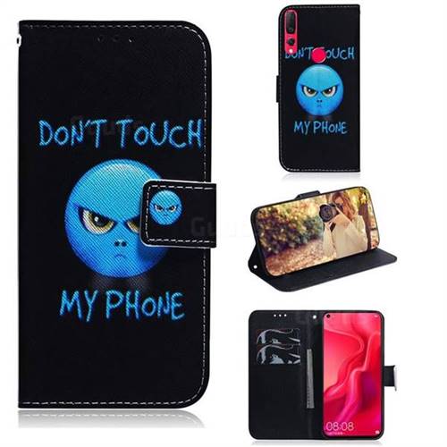 Not Touch My Phone PU Leather Wallet Case for Huawei nova 4