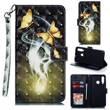Dream Butterfly 3D Painted Leather Phone Wallet Case for Huawei nova 4