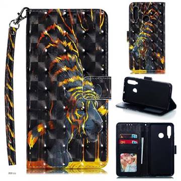 Tiger Totem 3D Painted Leather Phone Wallet Case for Huawei nova 4