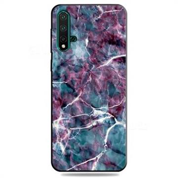 Marble 3D Embossed Relief Black TPU Cell Phone Back Cover for Huawei Nova 5 / Nova 5 Pro