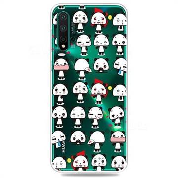 Mini Panda Clear Varnish Soft Phone Back Cover for Huawei Nova 5 / Nova 5 Pro