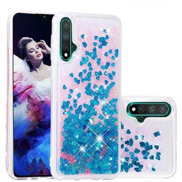 Dynamic Liquid Glitter Quicksand Sequins TPU Phone Case for Huawei Nova 5 / Nova 5 Pro - Blue
