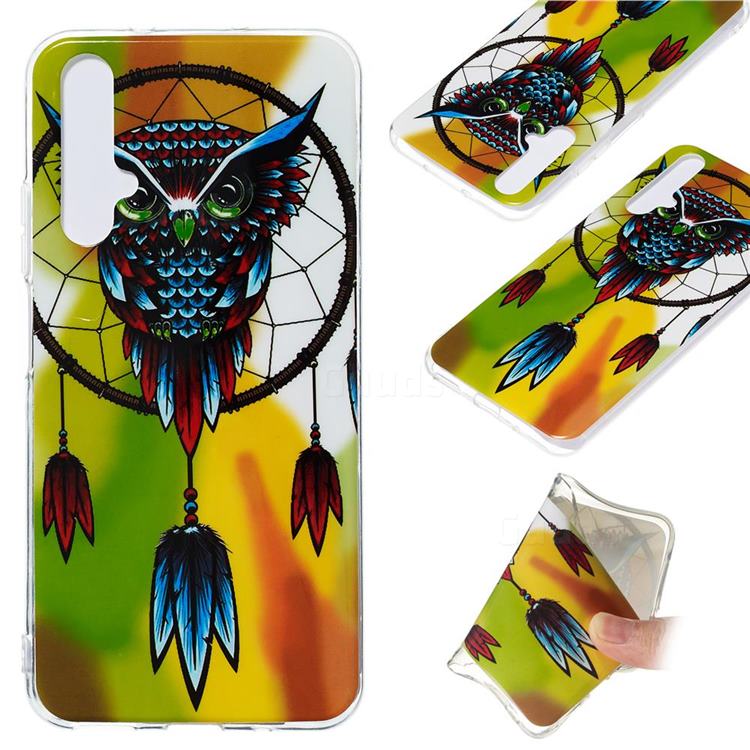 Owl Wind Chimes Noctilucent Soft TPU Back Cover for Huawei nova 5T