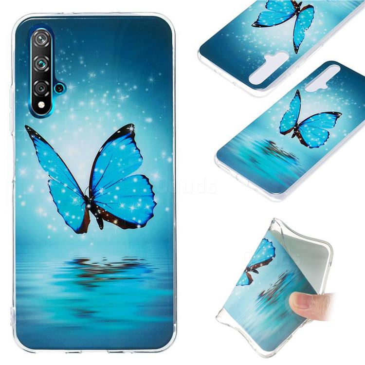 Butterfly Noctilucent Soft TPU Back Cover for Huawei nova 5T