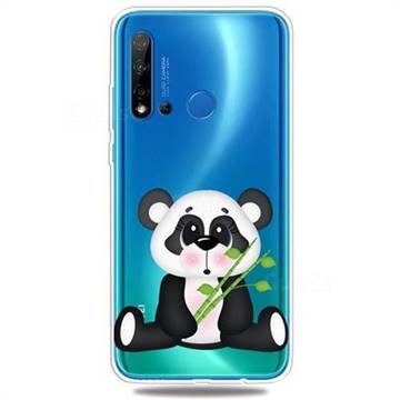 Bamboo Panda Clear Varnish Soft Phone Back Cover for Huawei nova 5i