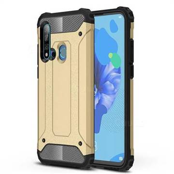 King Kong Armor Premium Shockproof Dual Layer Rugged Hard Cover for Huawei nova 5i - Champagne Gold