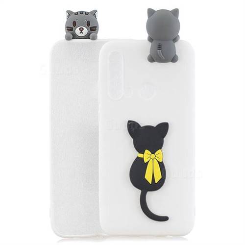 Little Black Cat Soft 3D Climbing Doll Soft Case for Huawei nova 5i