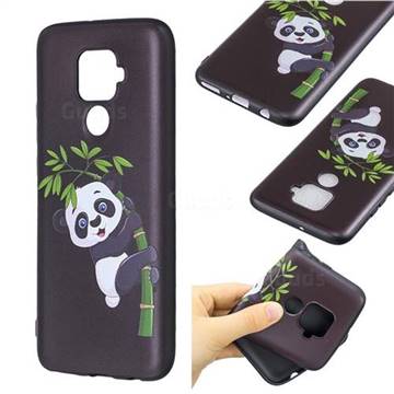 Bamboo Panda 3D Embossed Relief Black Soft Back Cover for Huawei nova 5i