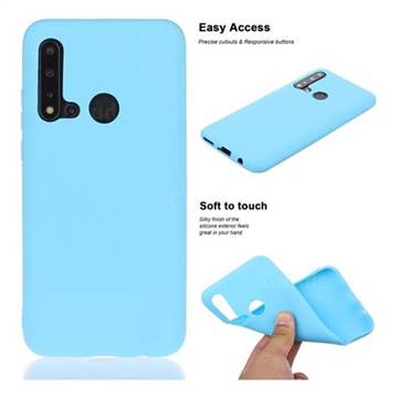 Soft Matte Silicone Phone Cover for Huawei nova 5i - Sky Blue
