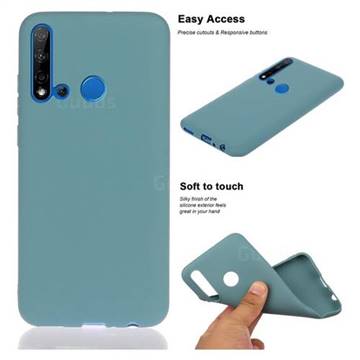 Soft Matte Silicone Phone Cover for Huawei nova 5i - Lake Blue