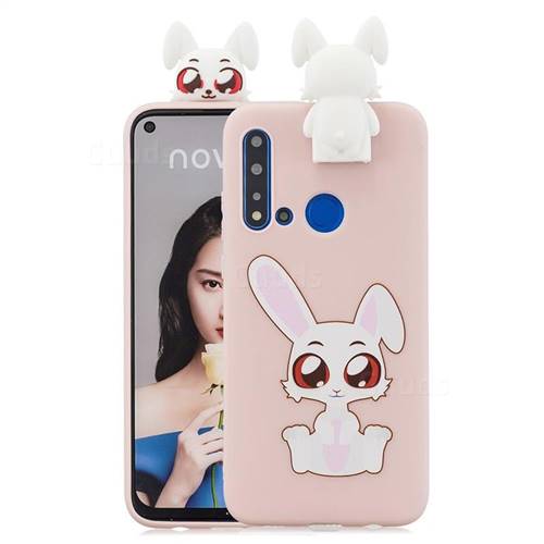 Cute Rabbit Soft 3D Climbing Doll Stand Soft Case for Huawei nova 5i