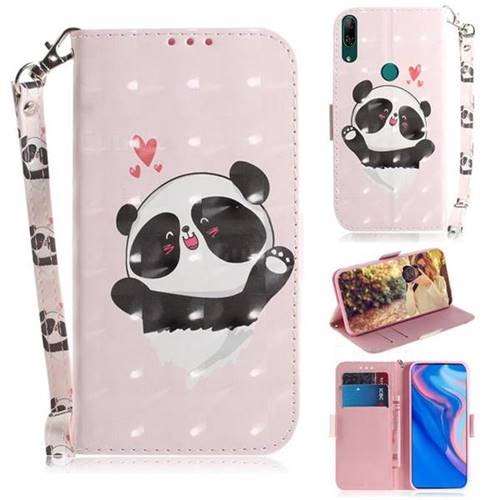 Heart Cat 3D Painted Leather Wallet Phone Case for Huawei nova 5i
