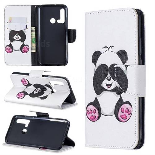 Lovely Panda Leather Wallet Case for Huawei nova 5i