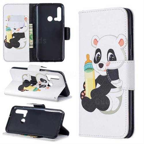Baby Panda Leather Wallet Case for Huawei nova 5i