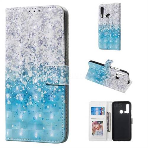 Sea Sand 3D Painted Leather Phone Wallet Case for Huawei nova 5i