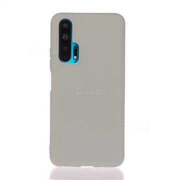 Soft Matte Silicone Phone Cover for Huawei nova 6 - Gray